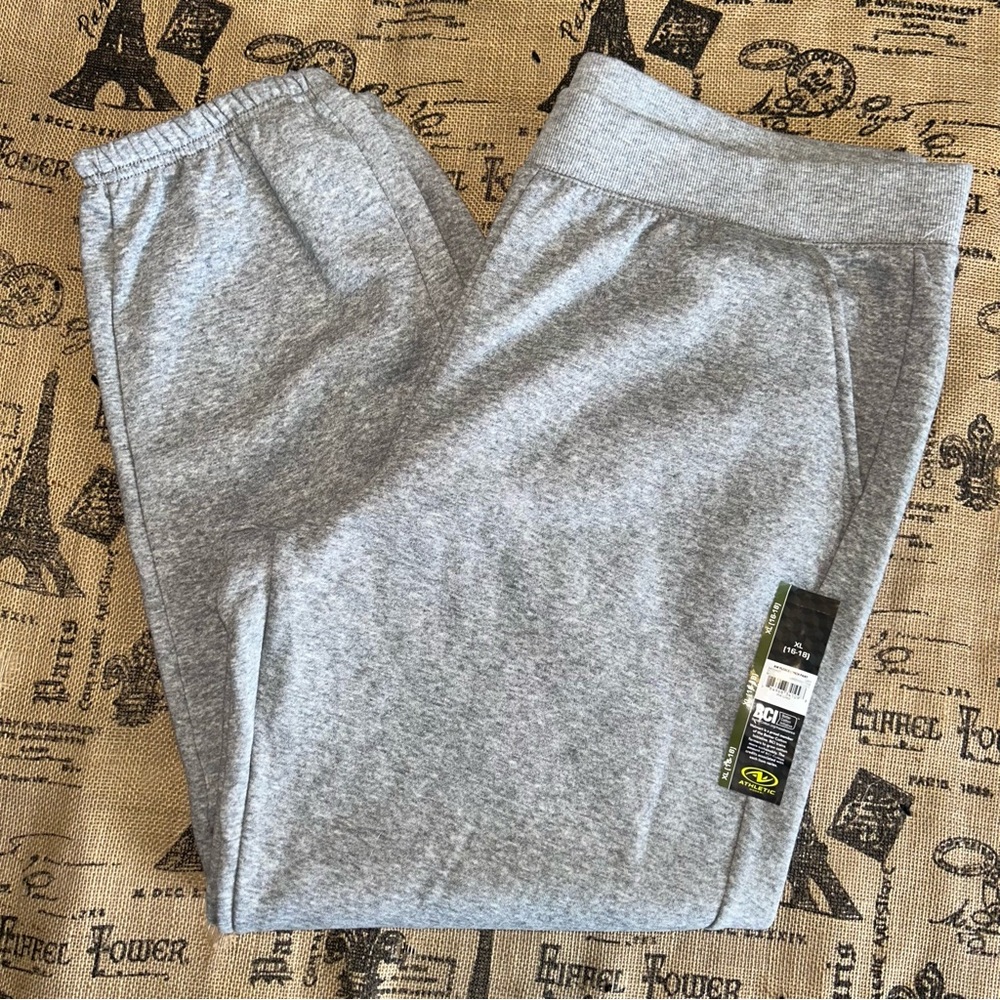 Athletic Works Women'S Grey Fleece Sweatpants Size Xl (16-18) - Picture 3 of 17